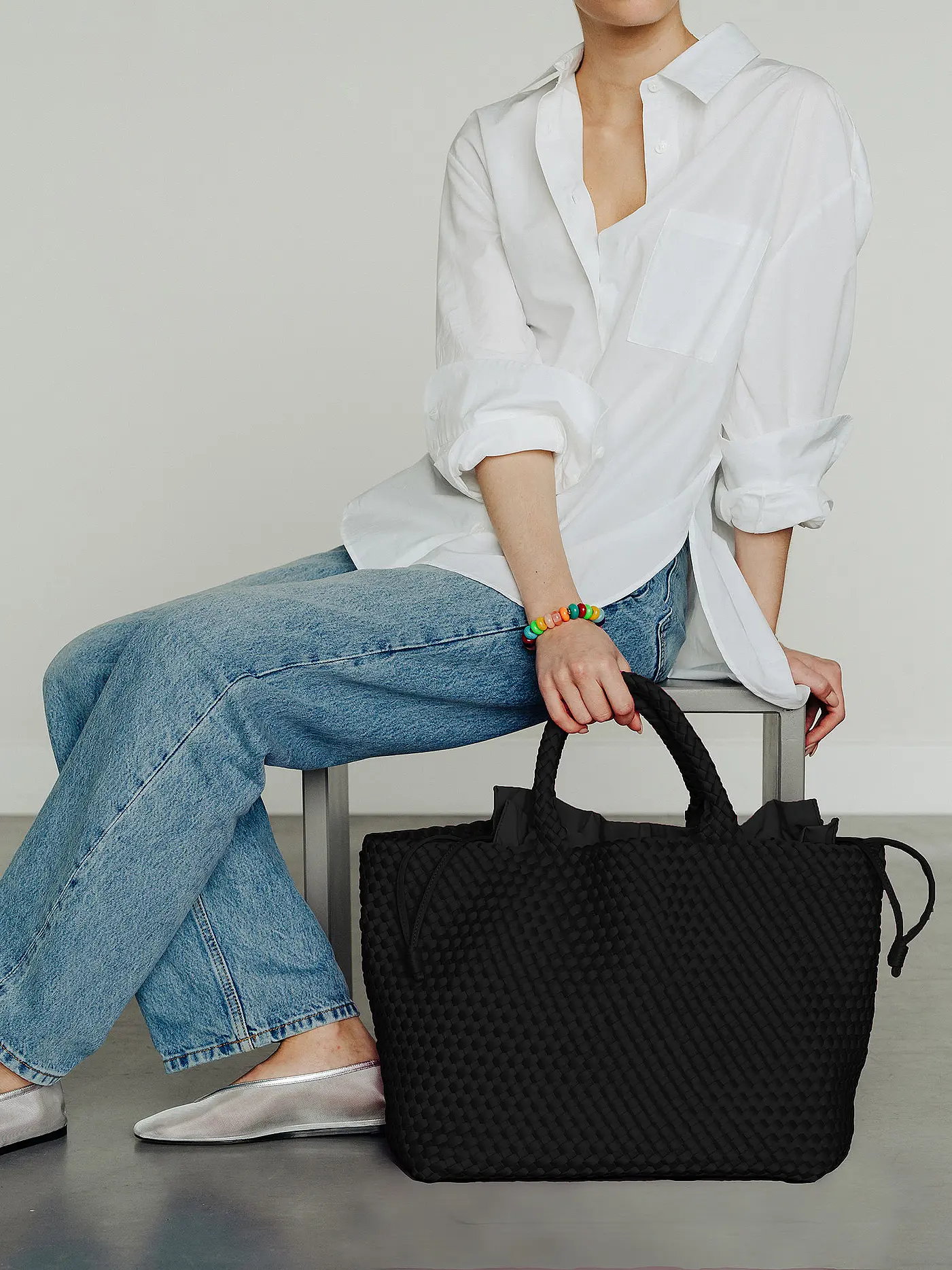MARREA | Tasche - Tote Bag ALWAYS ON THE RUN Large | schwarz